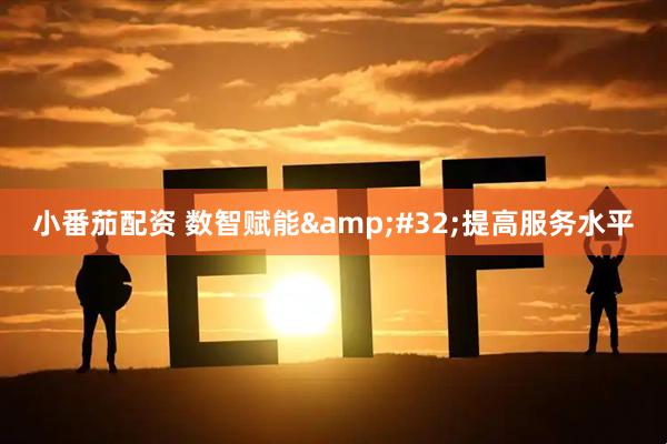小番茄配资 数智赋能&#32;提高服务水平