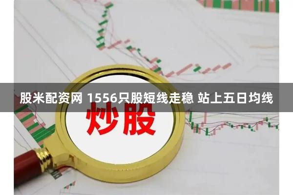 股米配资网 1556只股短线走稳 站上五日均线
